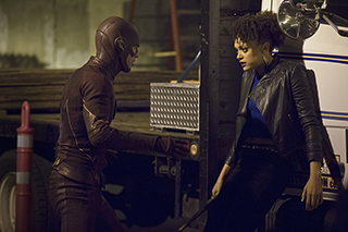 The Flash -- "Crazy for You" -- Image FLA112B_0225b -- Pictured (L-R): Grant Gustin as The Flash and Britne Oldford as Shawna Benz -- Photo: Katie Yu/The CW -- ÃÂ© 2015 The CW Network, LLC. All rights reserved.