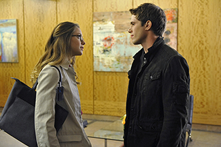 "Strange Visitor From Another Planet" --  Cat's estranged son, Adam (Blake Jenner, right), arrives in National City, on SUPERGIRL, Monday, Jan. 25 (8:00-9:00 PM, ET/PT) on the CBS Television Network. Also pictured: Melissa Benoist (left) Photo: Darren Michaels/Warner Bros. Entertainment Inc. ÃÂ© 2015 WBEI. All rights reserved.