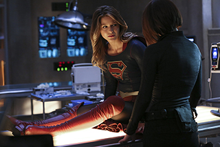 "Better Angels" -- Supergirl (Melissa Benoist, left) is forced to do battle with an unexpected foe and must risk everything -- including her life -- to prevent Non and Indigo from destroying every person on the planet, on the first season finale of SUPERGIRL, Monday, April 18 (8:00-9:00 PM, ET/PT) on the CBS Television Network. Also pictured: Chyler Leigh (right) Photo: Cliff Lipson/CBS ÃÂ©2016 CBS Broadcasting, Inc. All Rights Reserved
